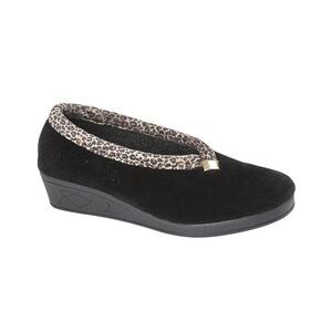 Sleepers Womens/Ladies Dawn Slippers / Black